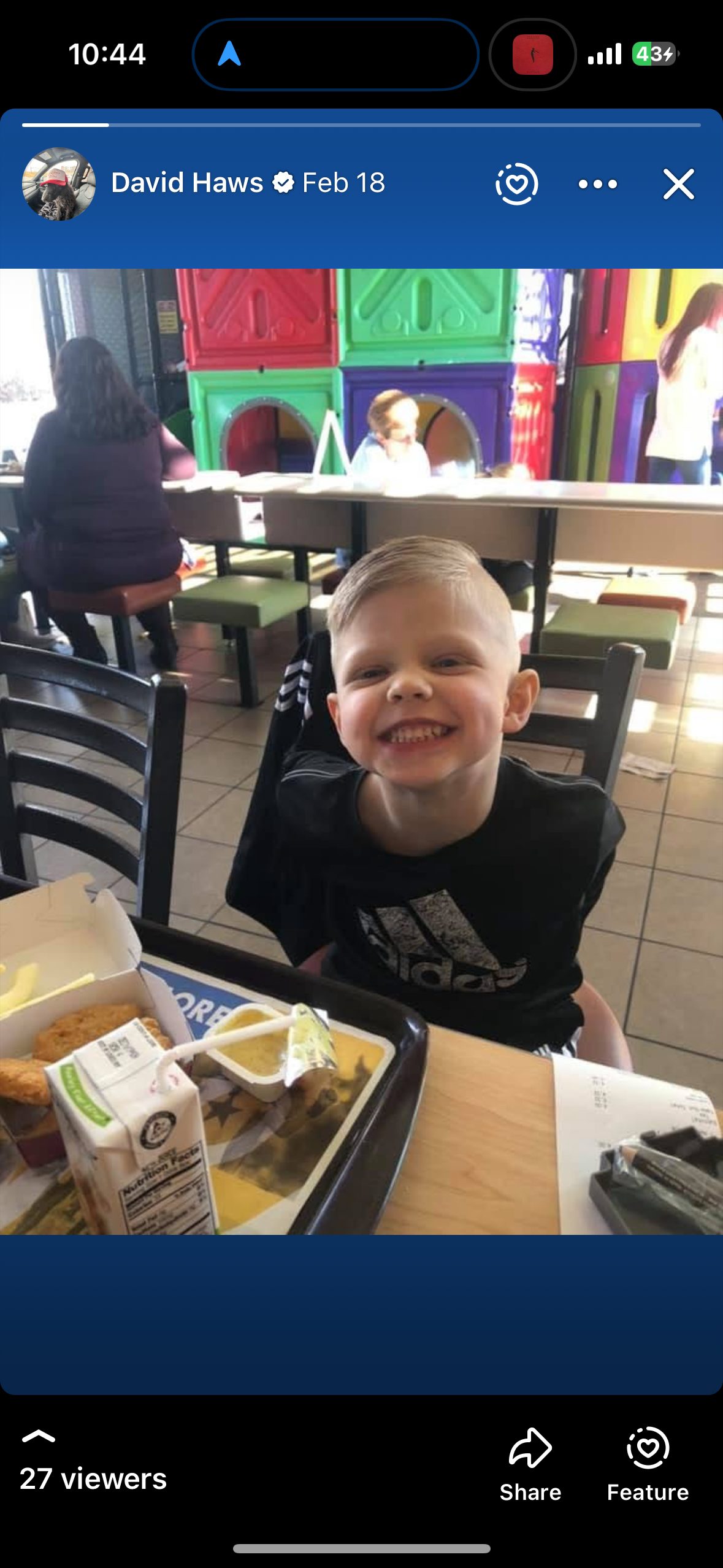 Little Carter — that smile says it all 😄